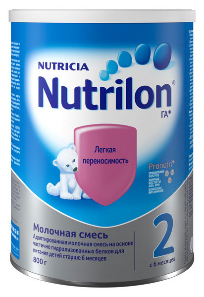 Смесь сухая молочная Nutrilon ГА 2 с 6 мес., 800 г