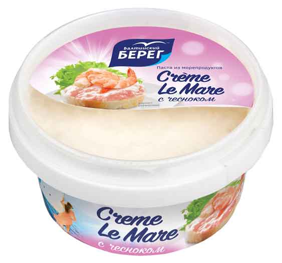 Паста из морепродуктов «Балтийский Берег» Creme Le Mare с чесноком, 150 г