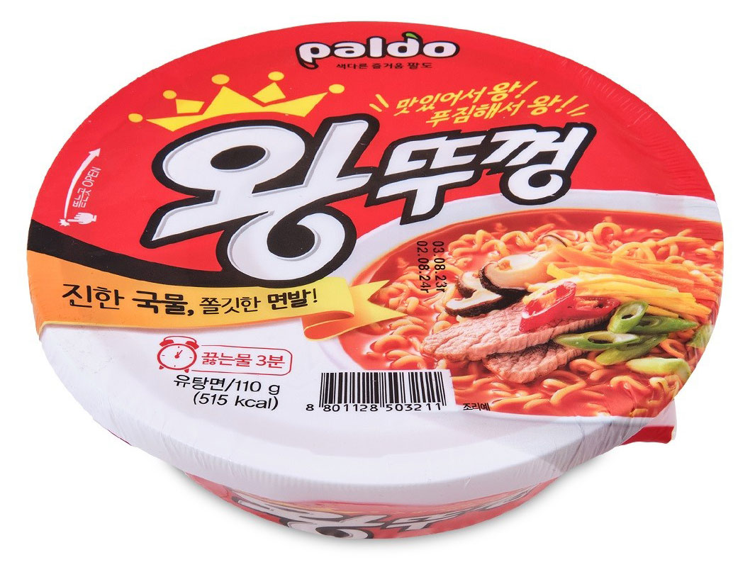 Лапша быстрого приготовления Paldo Вантуккон Корея, 110 г