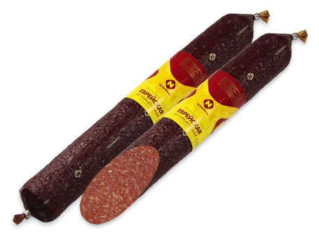 Колбаса сырокопченая «Останкино» Еврейская полусухая ГОСТ, ~ 0,8 кг