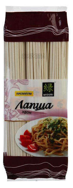Макаронные изделия MIDORI Удон лапша Китай, 300 г