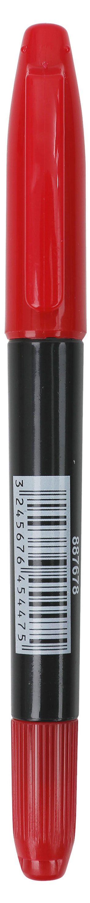 Маркер перманентный «Каждый день» двухсторонний, красный