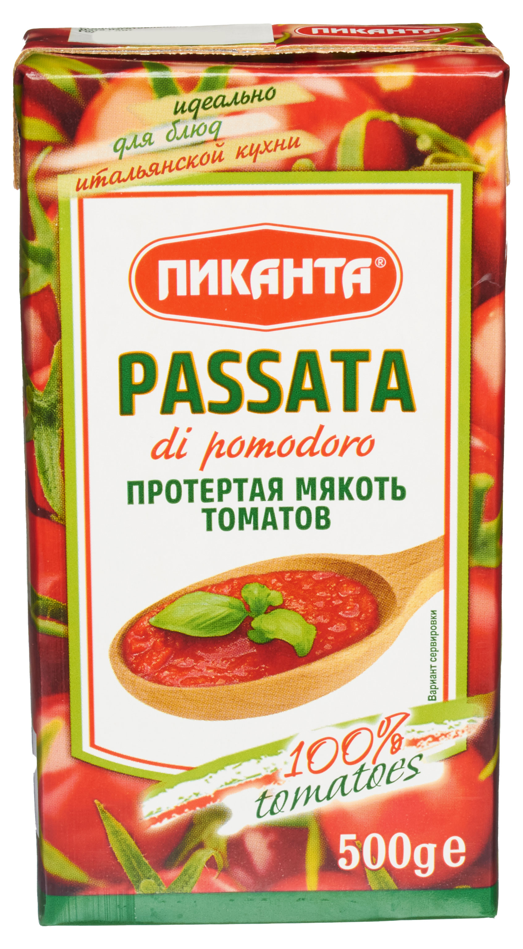 Протертая мякоть томатов «Пиканта» Passata di Pomodoro Италия, 500 г