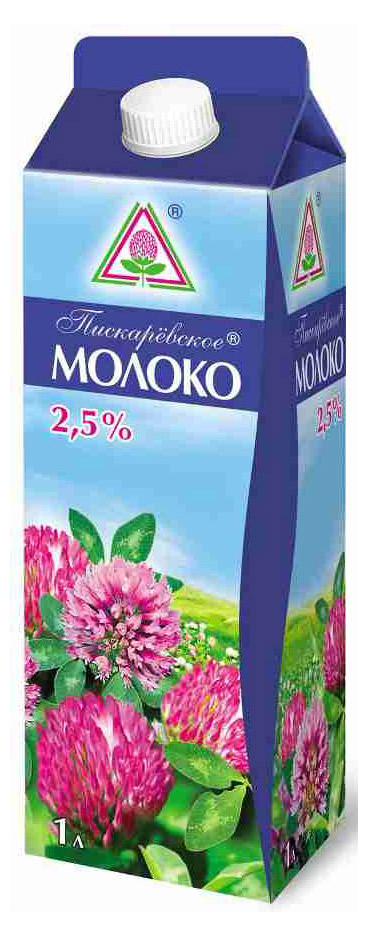 Молоко питьевое «Пискаревский МЗ» пастеризованное 2,5% БЗМЖ, 1 л