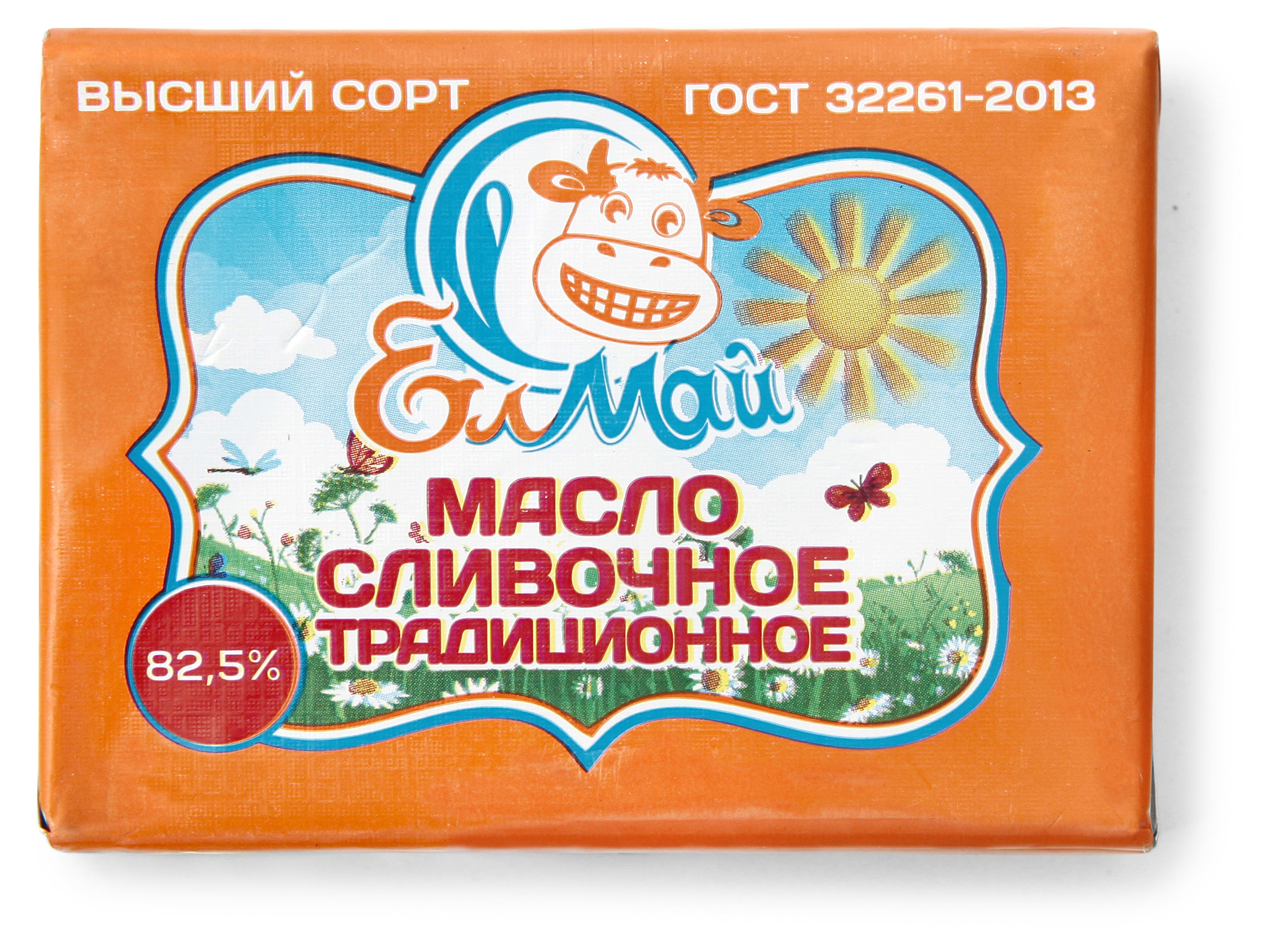 Масло сливочное «Елмай» Традиционное 82,5% ГОСТ БЗМЖ, 160 г