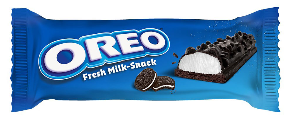 Пирожное бисквитное OREO Fresh Milk-Snack с молочной начинкой и кусочками печенья глазированное Италия, 27 г