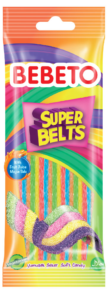 Мармелад жевательный Bebeto Super Belts, 75 г