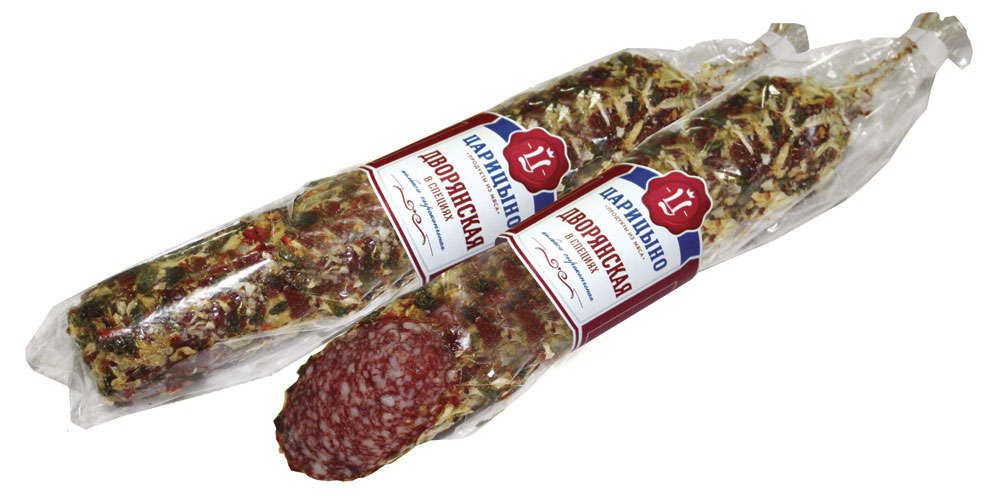 Колбаса сырокопченая «Царицыно» Дворянская в специях, ~ 0,7 кг