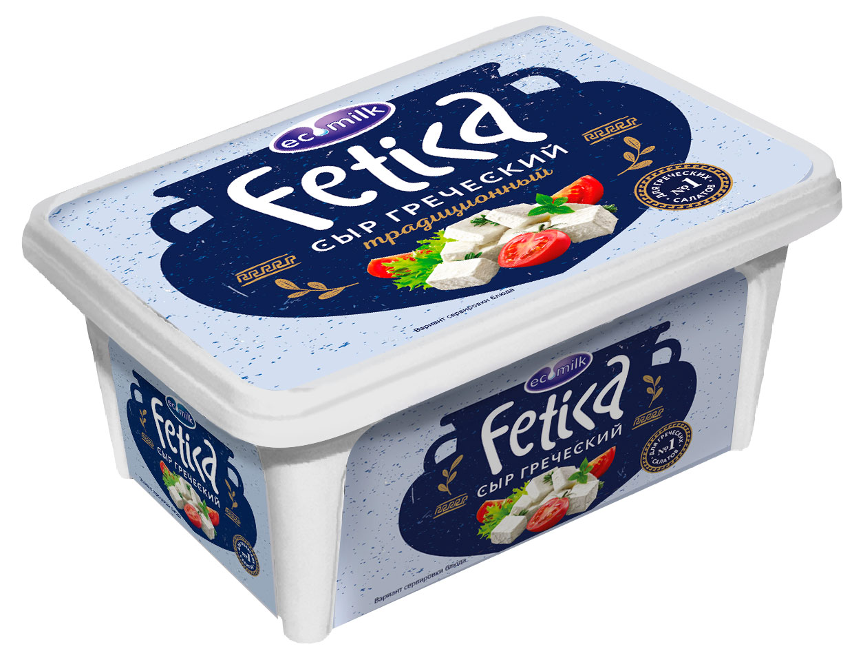 Сыр рассольный «Экомилк» Фетика греческий традиционный БЗМЖ, 400 г