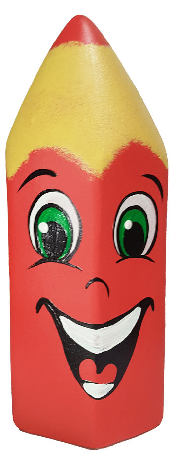 Копилка гипсовая Карандаш 21 см, 1 шт в ассортименте