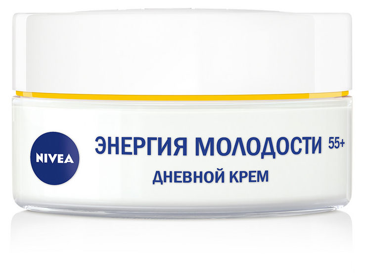 Крем для лица дневной NIVEA Антивозрастной Энергия Молодости Восстановление 55+ против морщин SPF 15, 50 мл