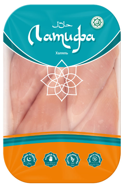 Филе куриное «Латифа» Халяль без кожи охлажденное, ~ 1,2 кг