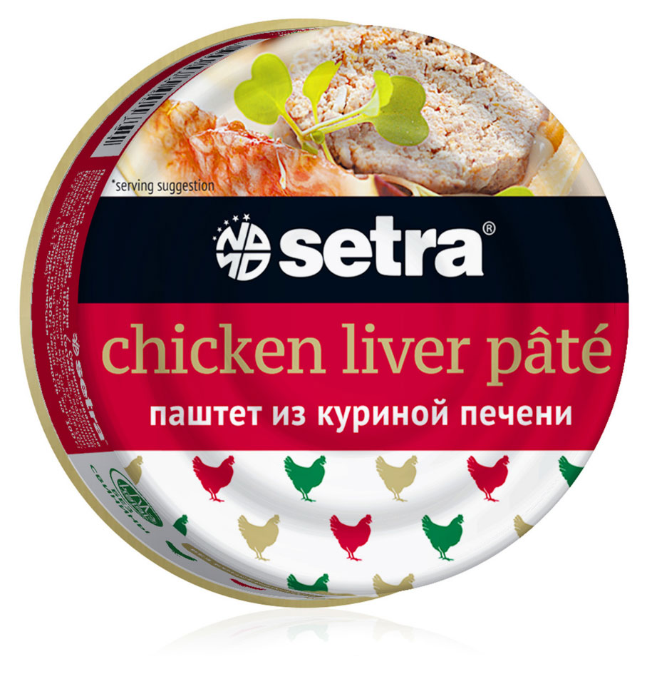 Паштет Setra из куриной печени, 100 г