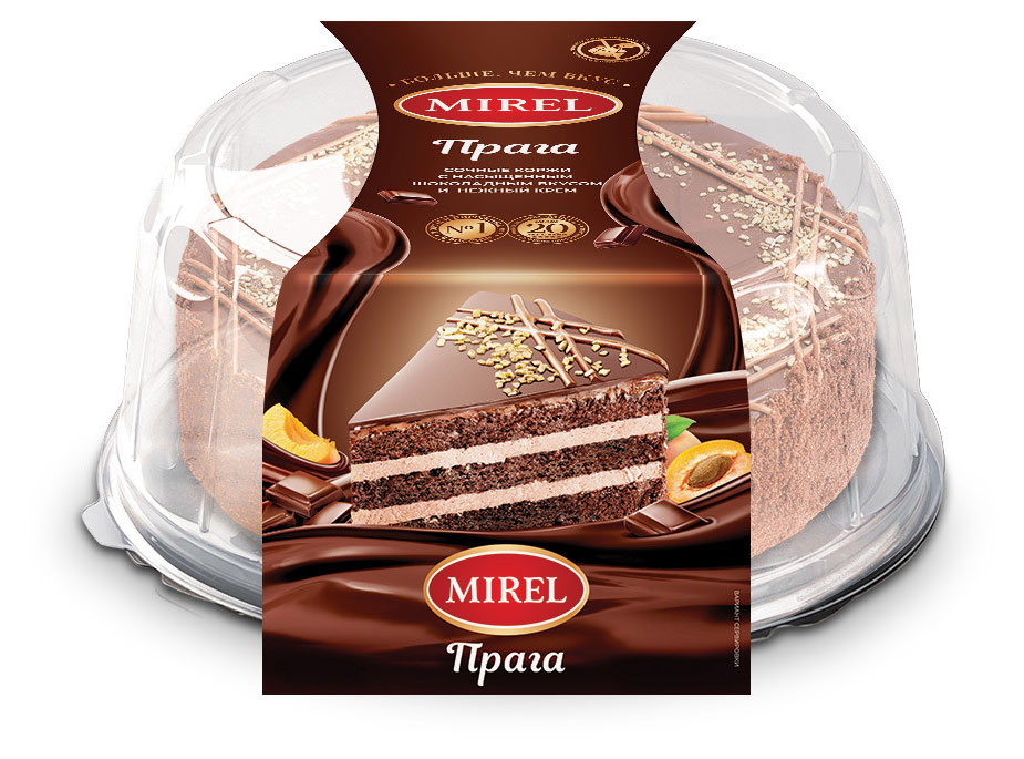 Торт бисквитный MIREL Прага охлажденный, 660 г