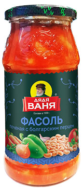 Фасоль «Дядя Ваня» печеная с болгарским перцем, 480 г