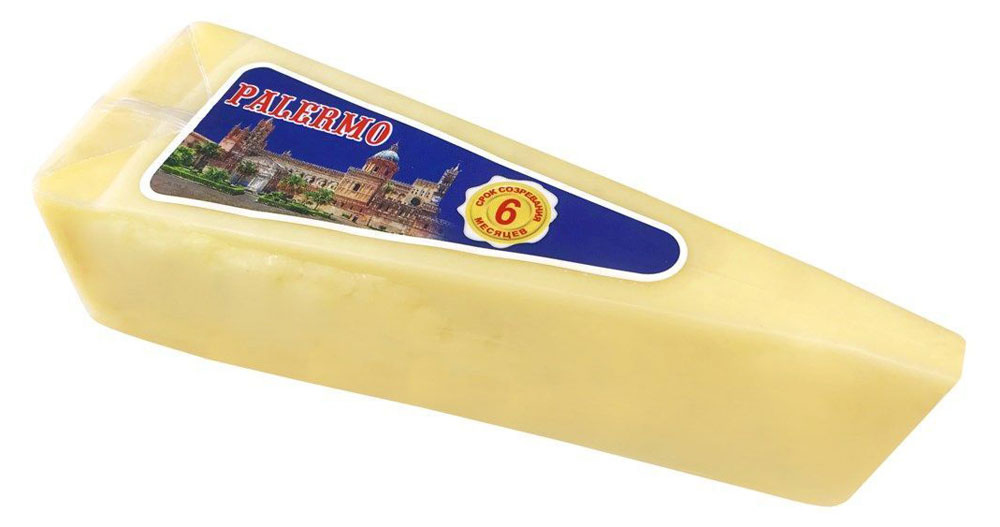 Сыр твердый Palermo 6 месяцев 40% БЗМЖ, вес