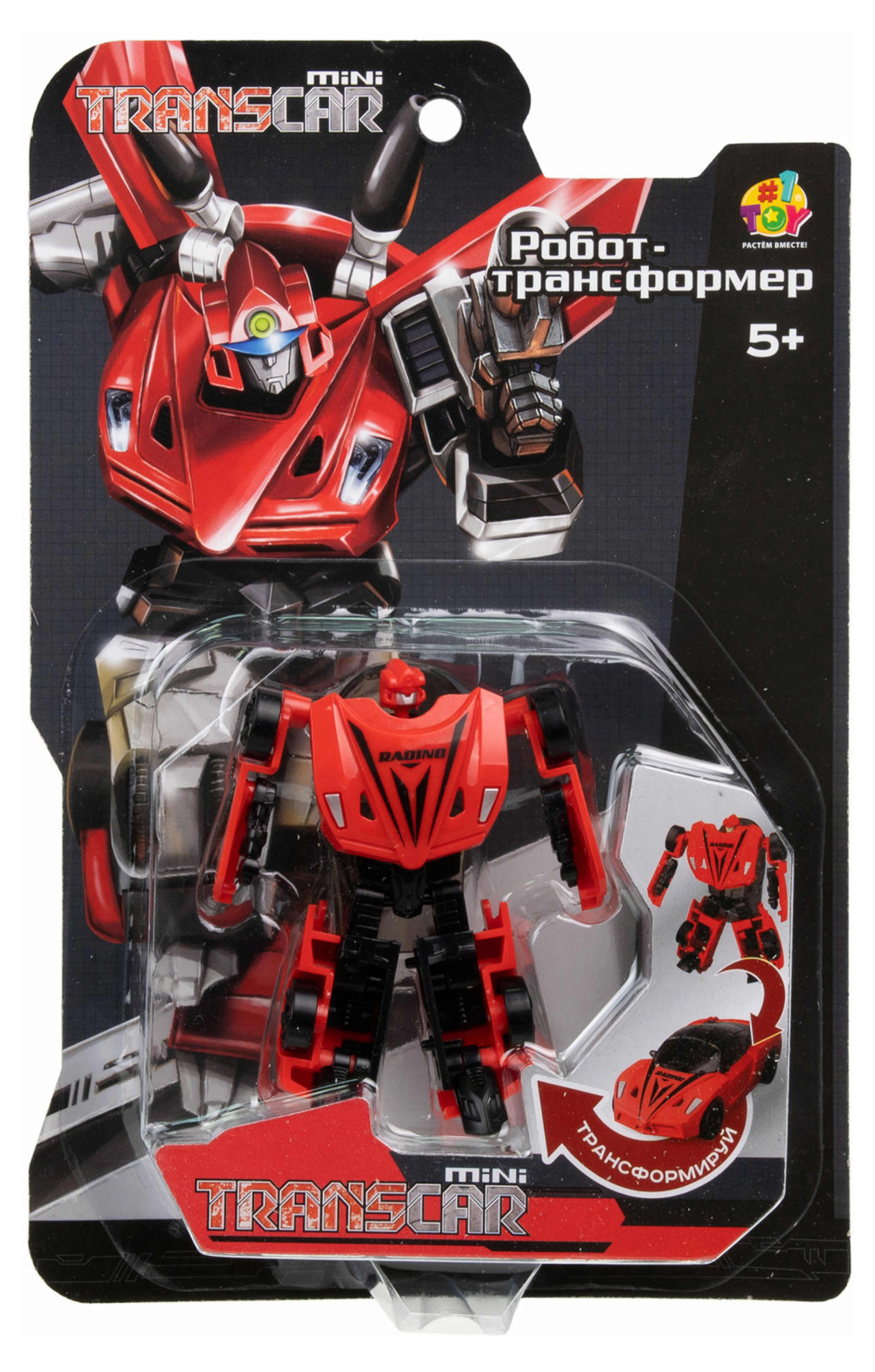 Робот-трансформер  1TOY Transcar mini 8 см, 1 шт