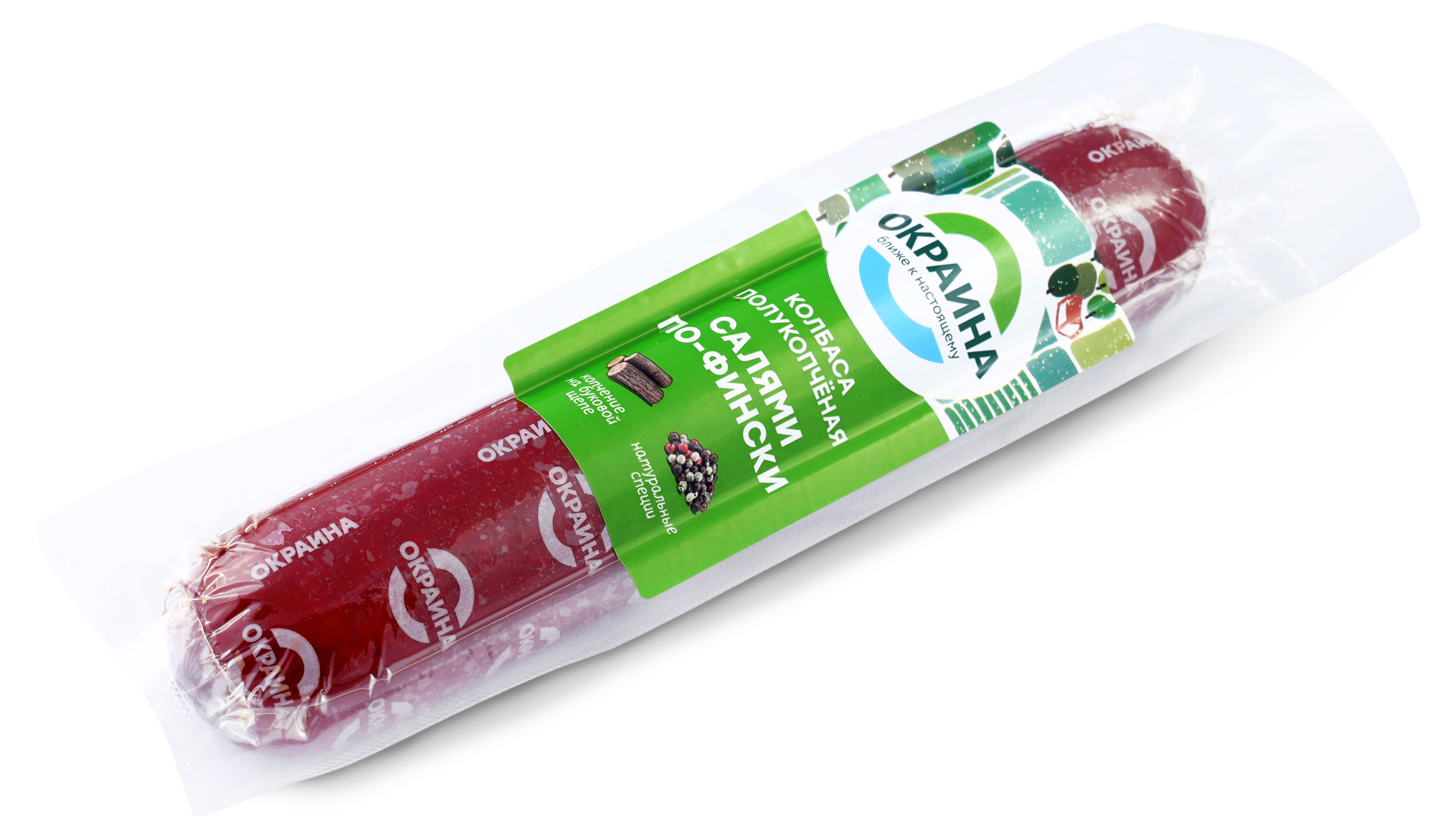 Колбаса полукопченая «Окраина» Салями по-Фински, 400 г