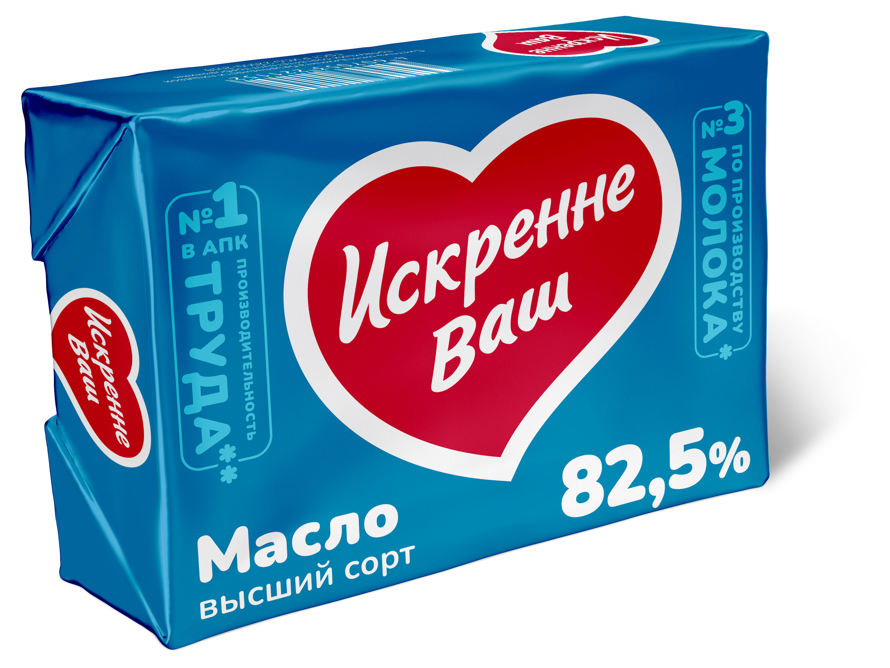 Масло сладкосливочное «Искренне Ваш» 82,5%, 180 г