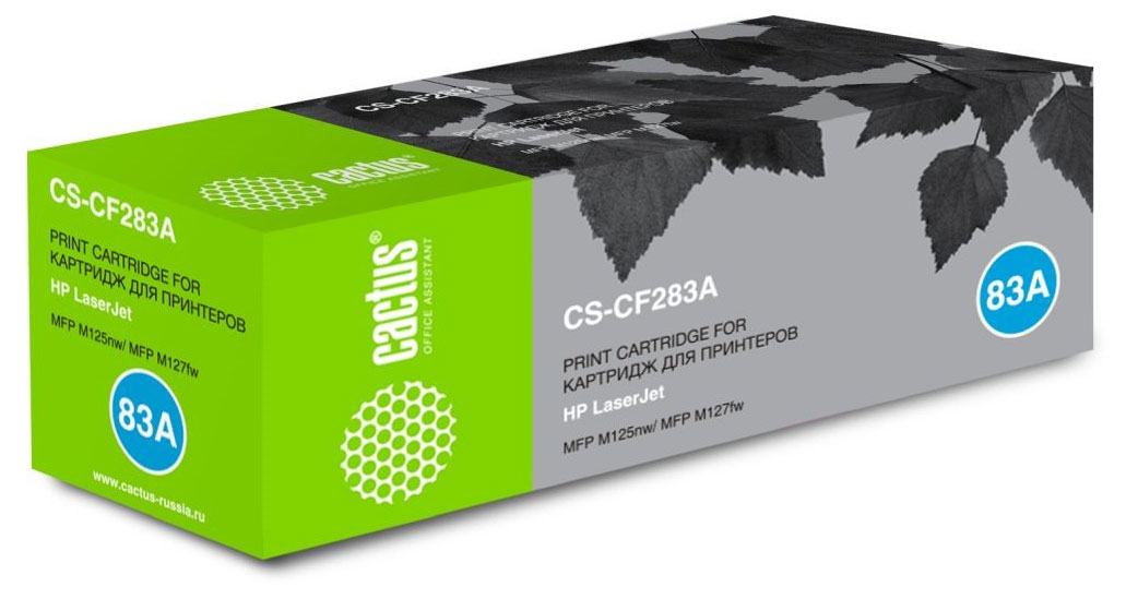 Картридж лазерный Cactus CS-CF283A CF283A черный