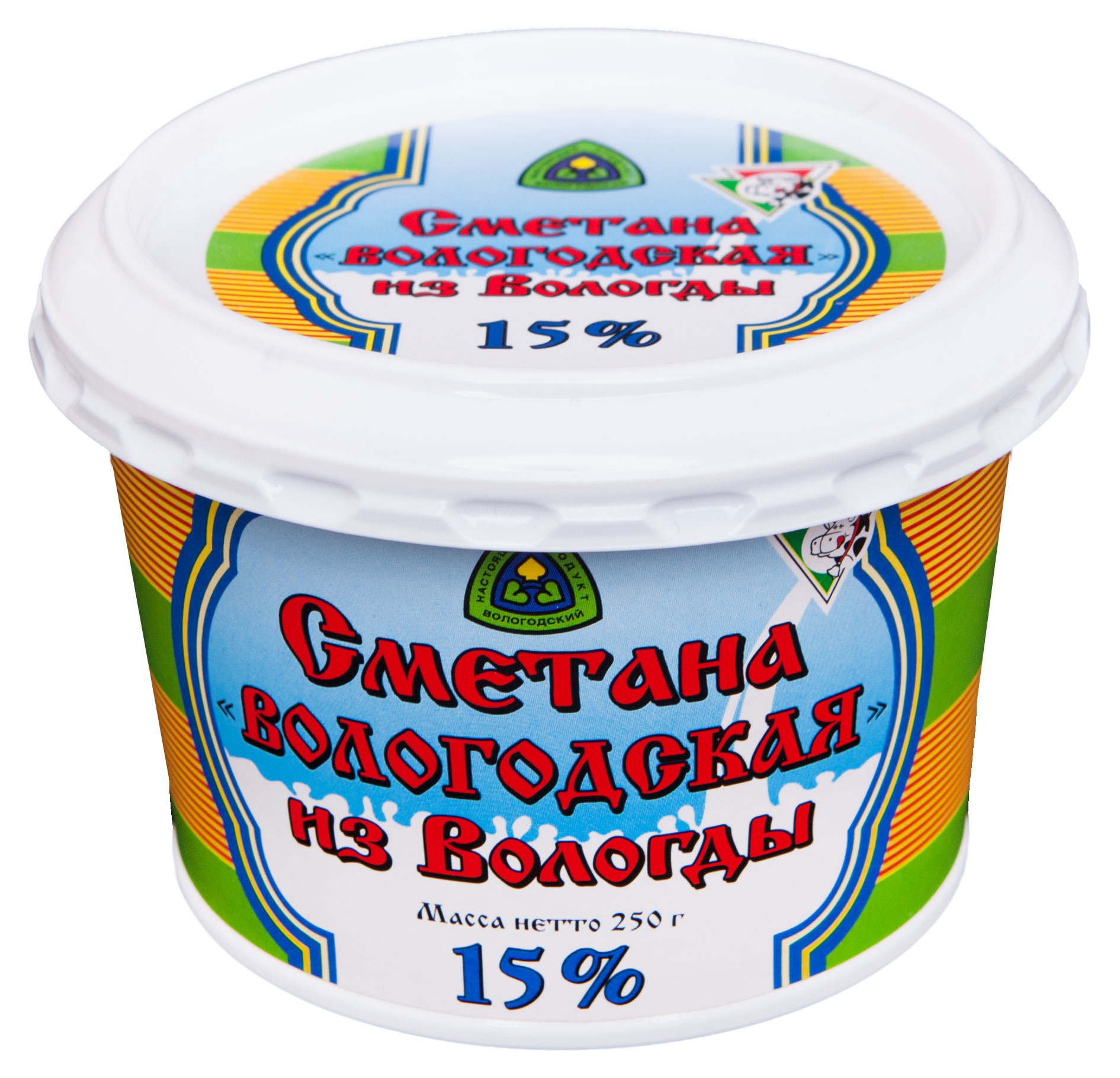 Сметана «Из Вологды» 15% БЗМЖ, 250 г