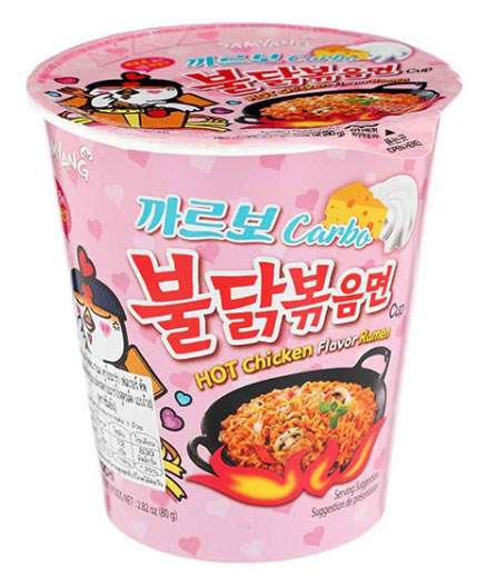 Лапша быстрого приготовления Samyang Самянг курица карбонара Корея, 80 г