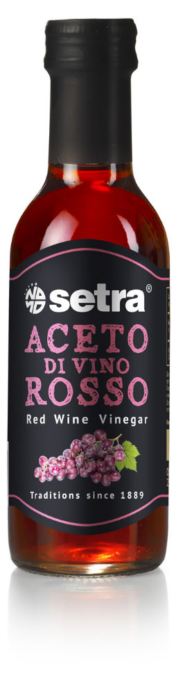 Уксус винный Setra натуральный из красного вина 4% Италия, 250 мл