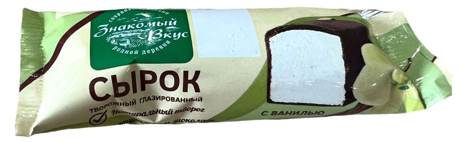 Сырок творожный «Знакомый вкус» с ванилью 10% БЗМЖ, 40 г