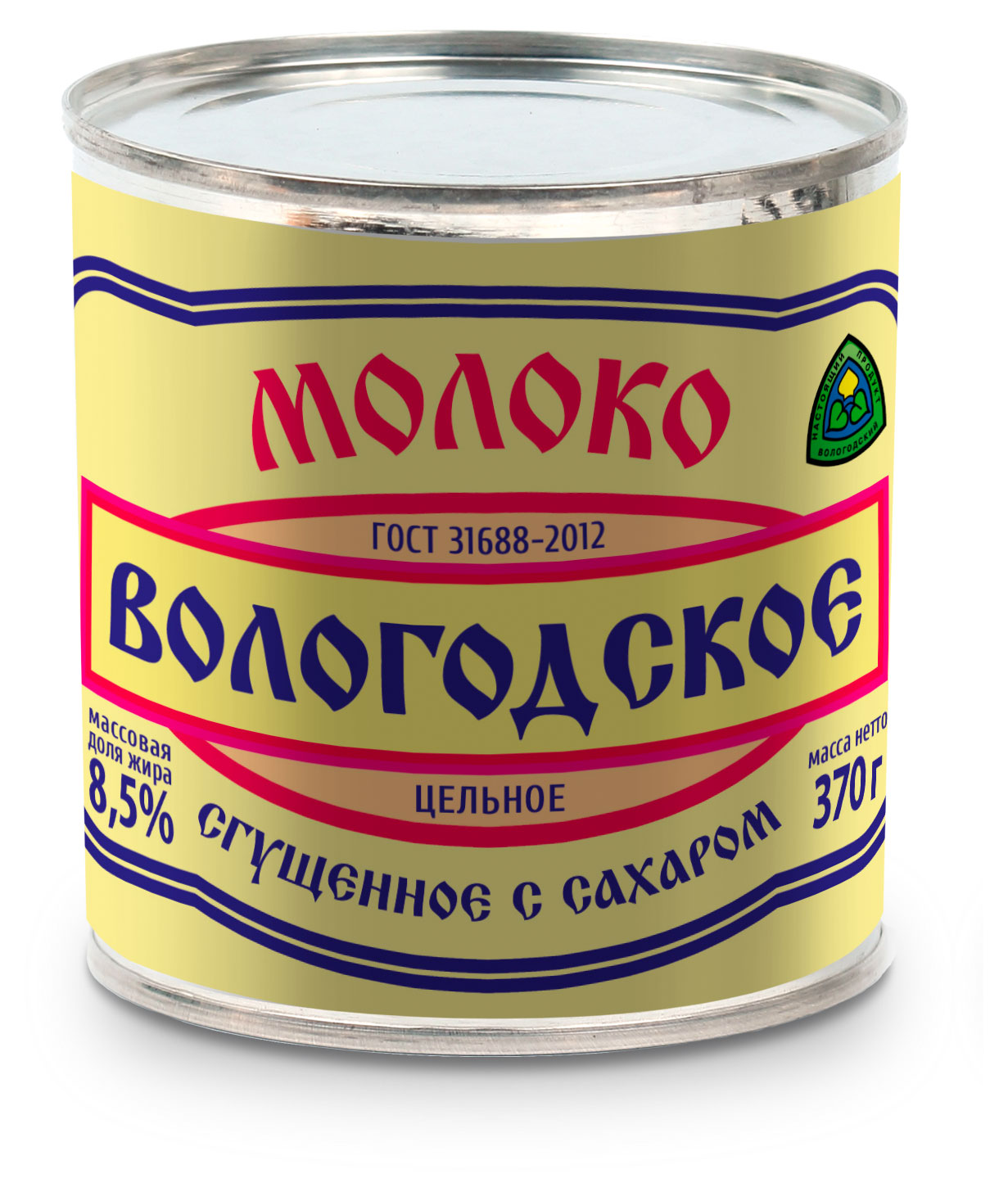 Молоко сгущенное «Вологодское» с сахаром  8,5%, 370 г