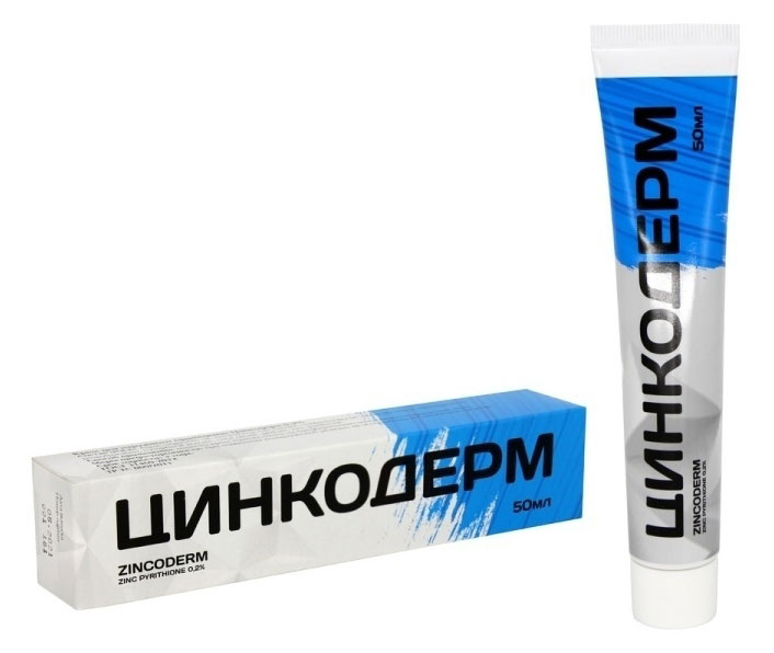 Крем для тела «Аклен» Цинкодерм при контактном и атопическом дерматите себорее псориазе 0,2%, 50 мл