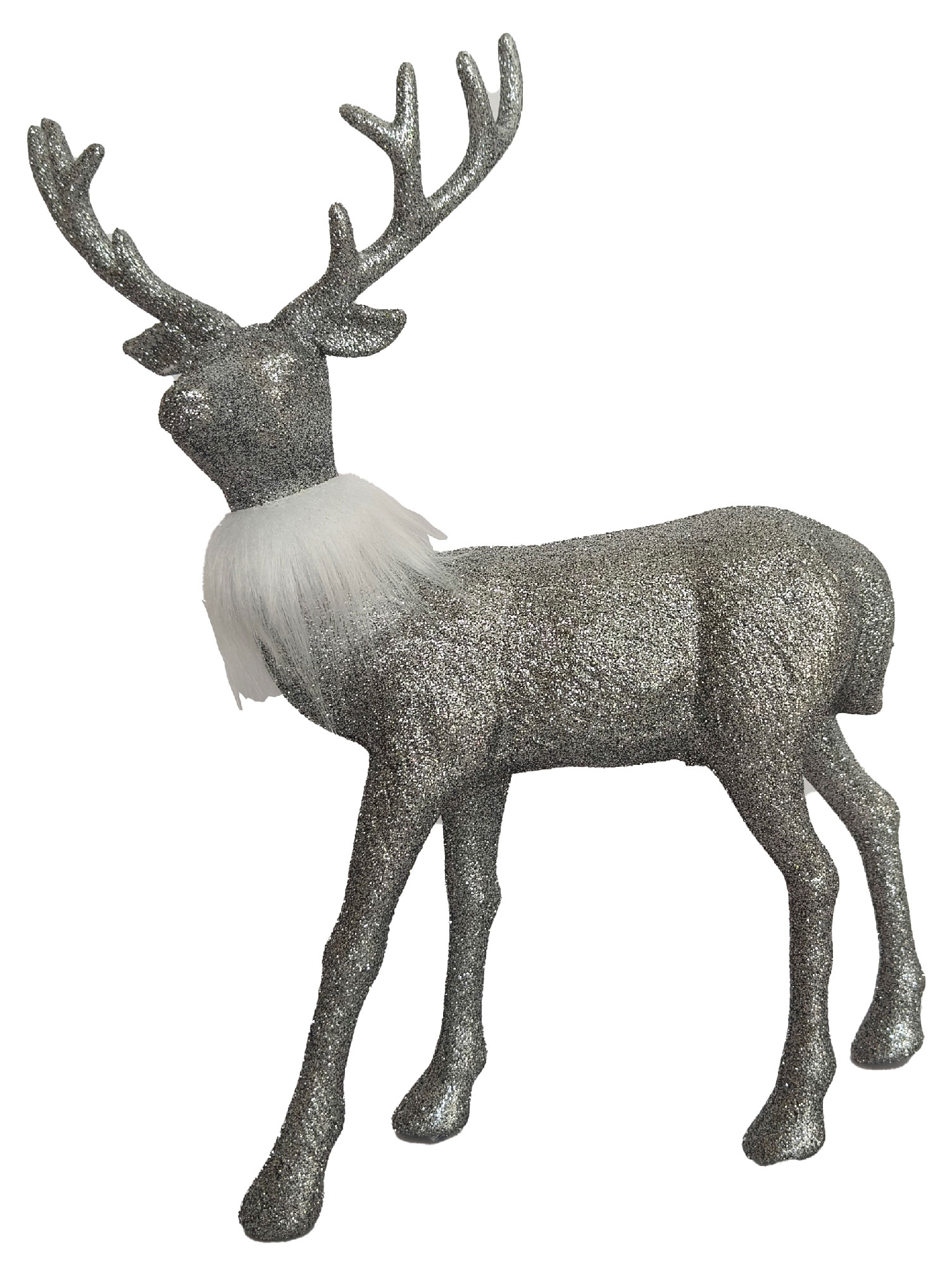 Фигурка декоративная Actuel Снежная королева Олень флок, 31 см