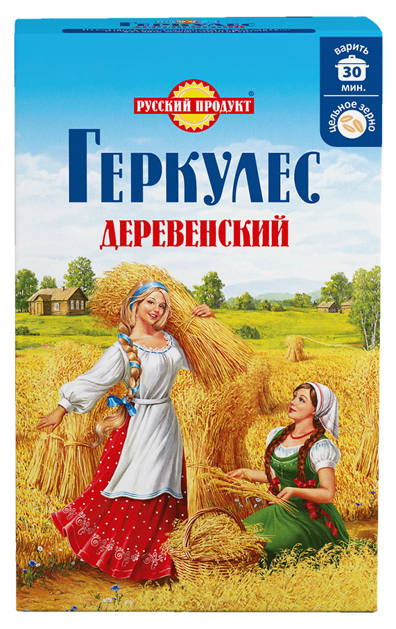 Крупа овсяная «Геркулес» Деревенский, 500 г