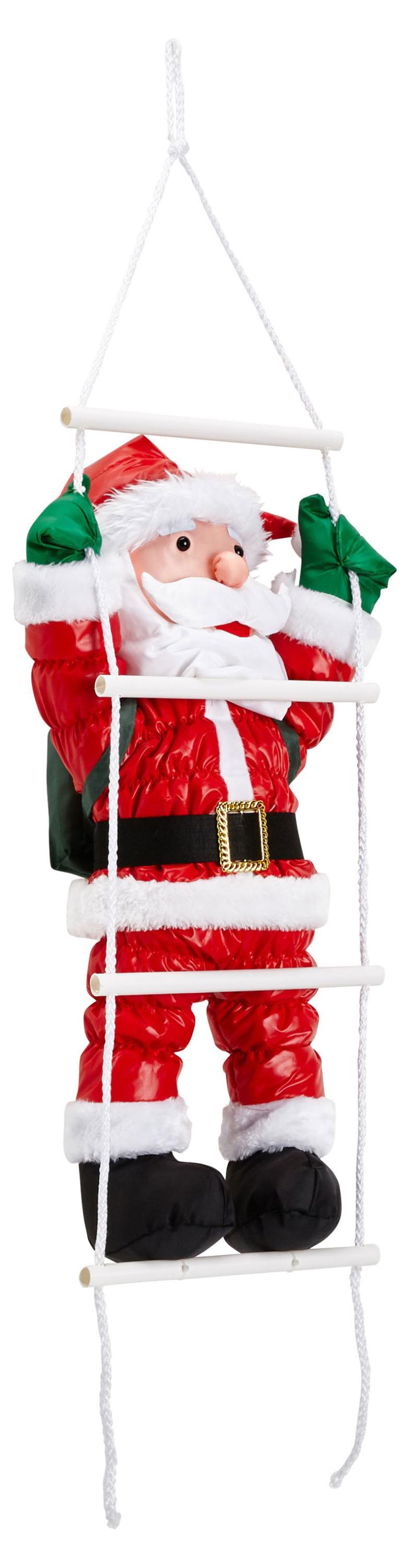 Декорация новогодняя Санта на канате, 60 см