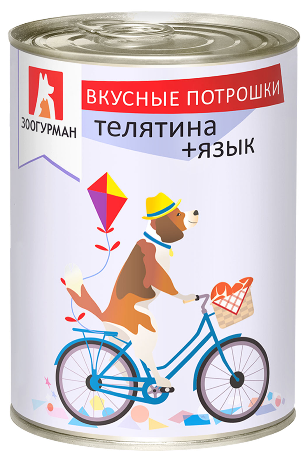 Влажный корм для собак «Зоогурман» Вкусные потрошки телятина-язык, 350 г