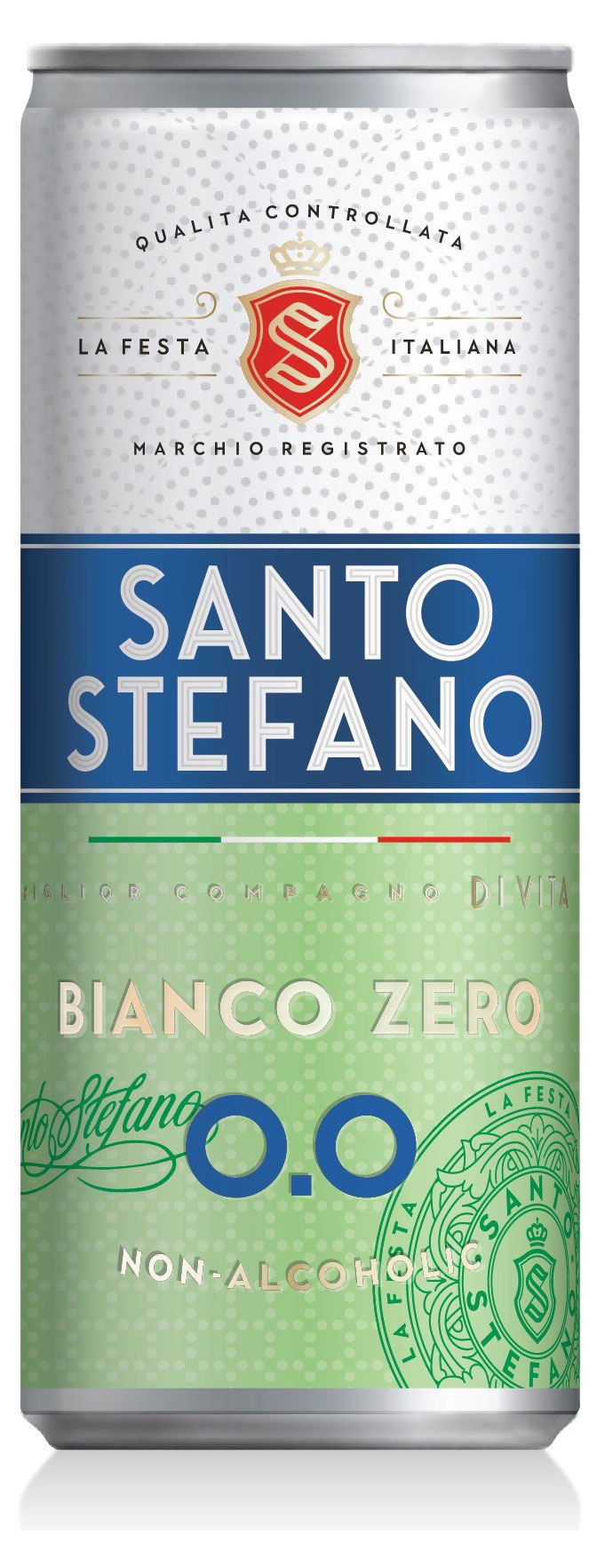 Напиток винный игристый безалкогольный  Santo Stefano белый полусладкий Россия, 0,25 л