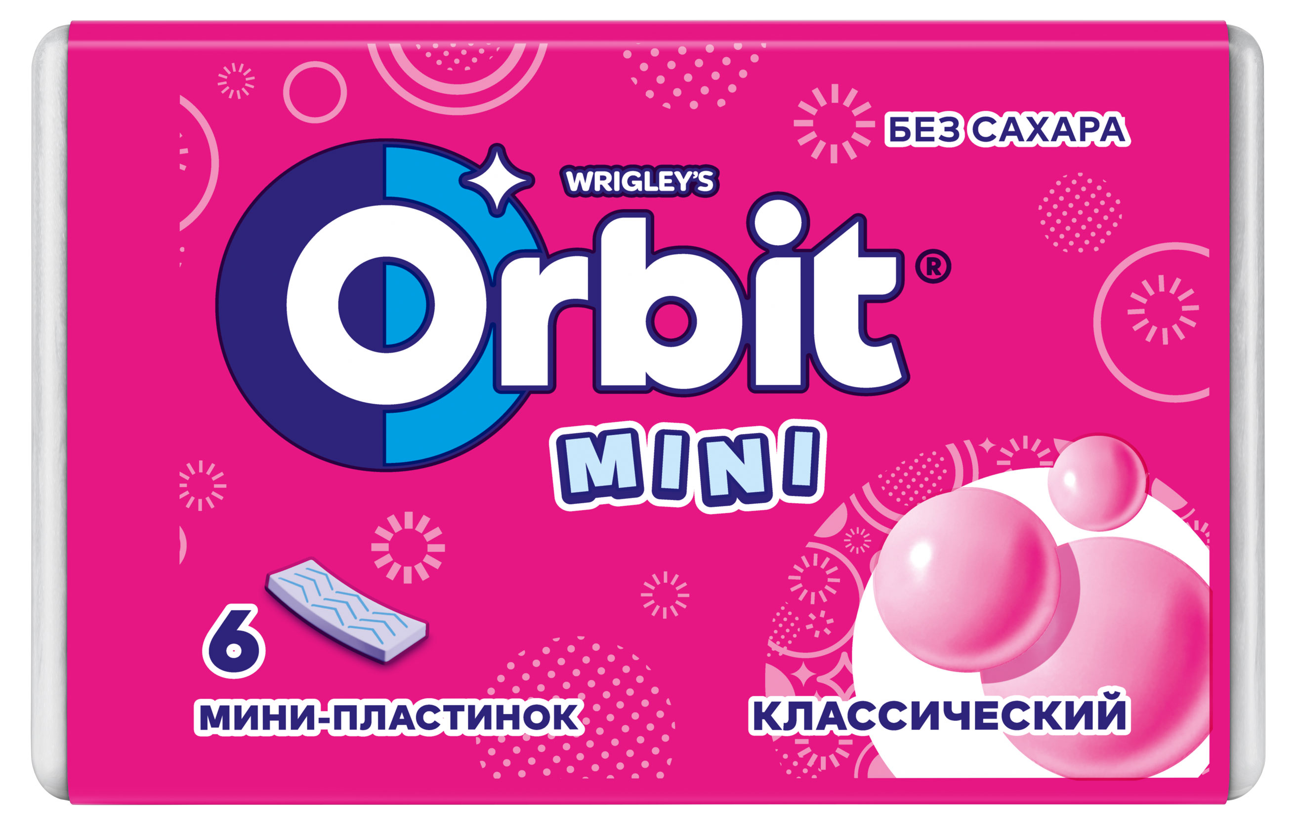 Резинка жевательная Orbit Классический без сахара, 10,2 г