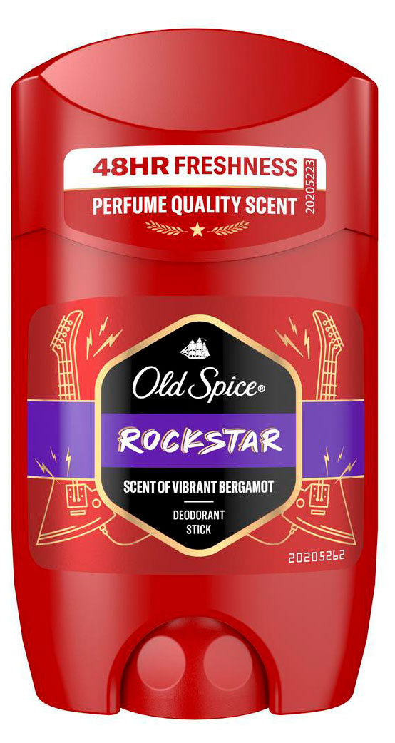 Твердый дезодорант Old Spice RockStar с ароматом бергамота, 50 мл