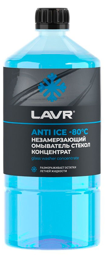 Незамерзающий омыватель стекол LAVR Anti Ice -80°С Концентрат, 1 л