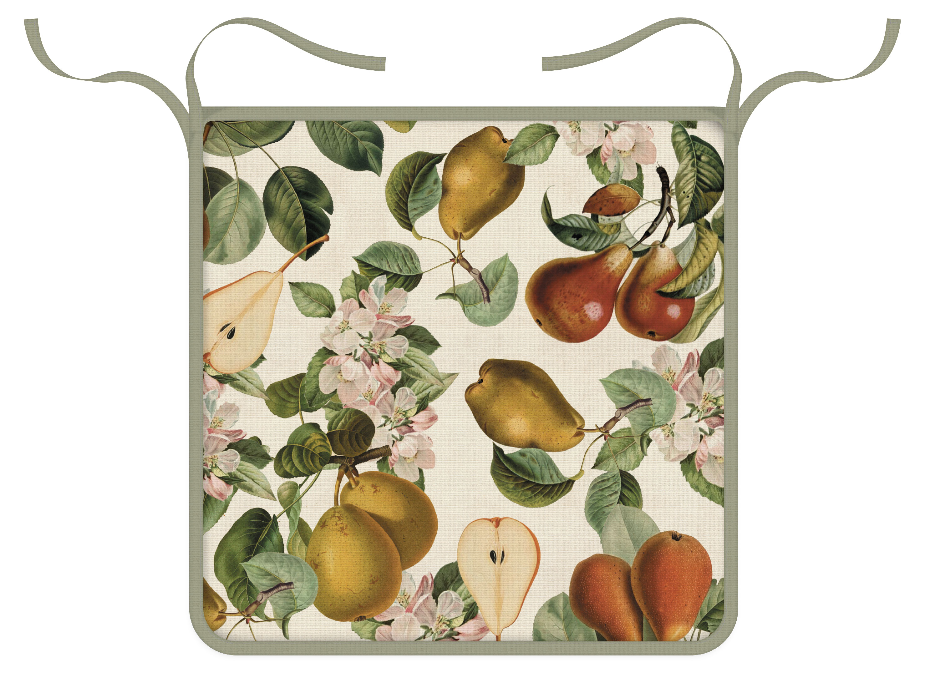 Подушка для стула «Коллекция» Фрукты, 40х40 см