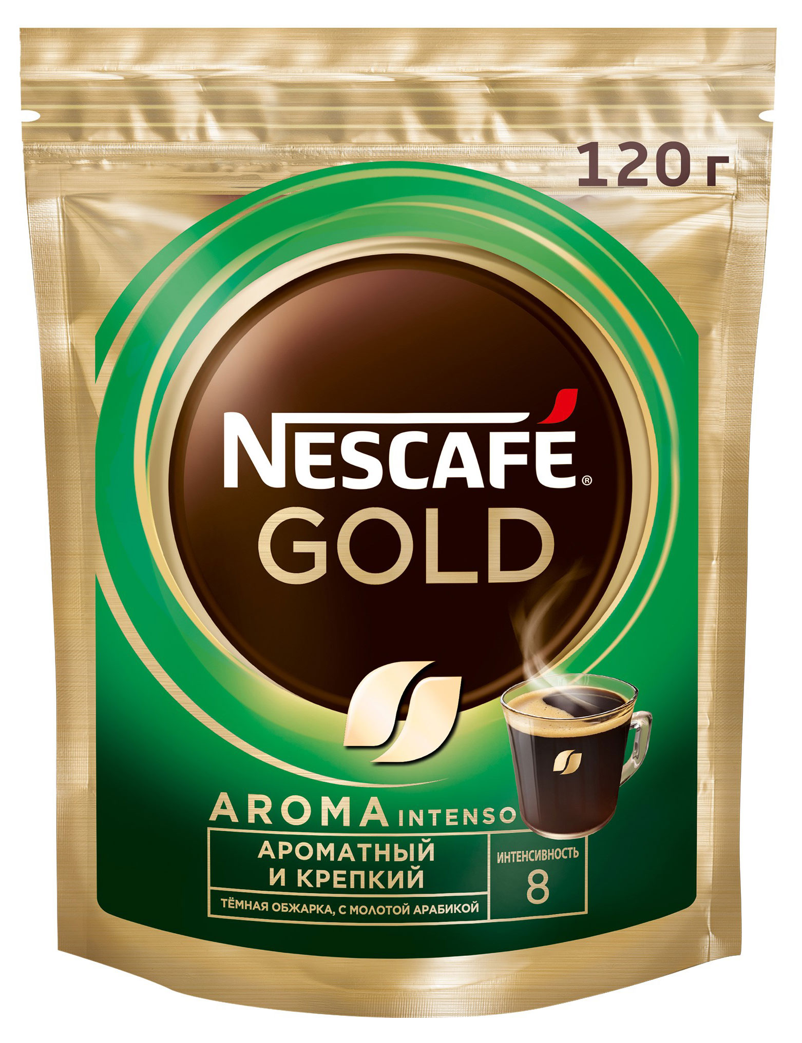 Кофе растворимый Nescafe Gold Aroma Intenso, 120 г