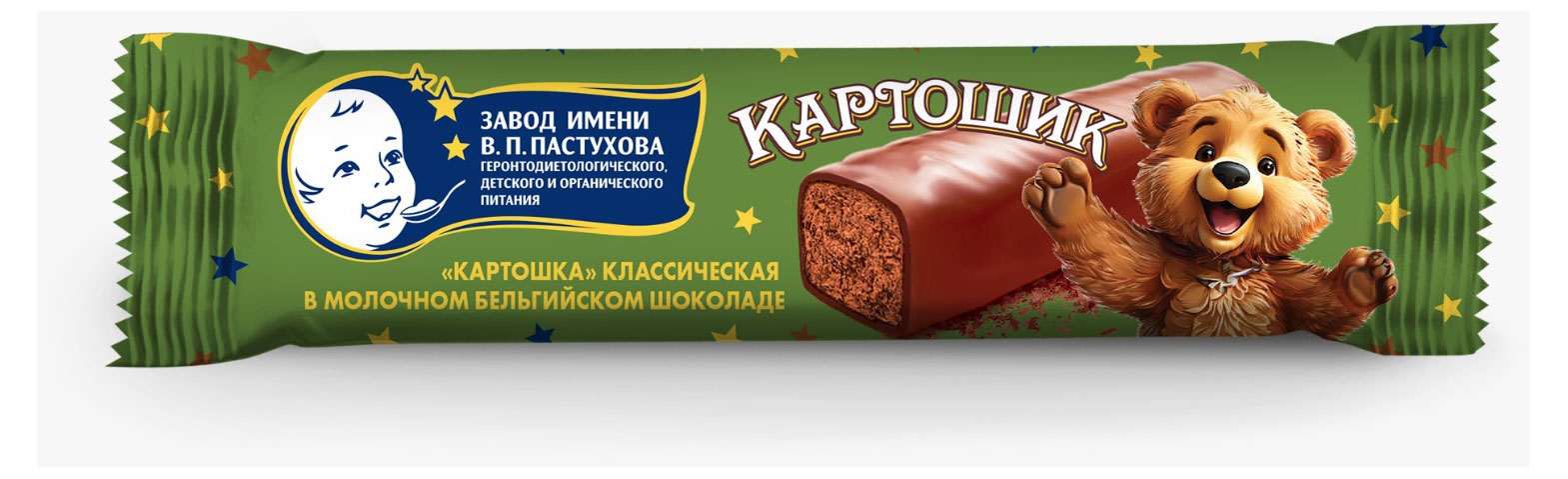 Картошка классическая «ЗГДиОП им. В.П.Пастухова» Картошик в молочном бельгийском шоколаде для детей БЗМЖ, 30 г