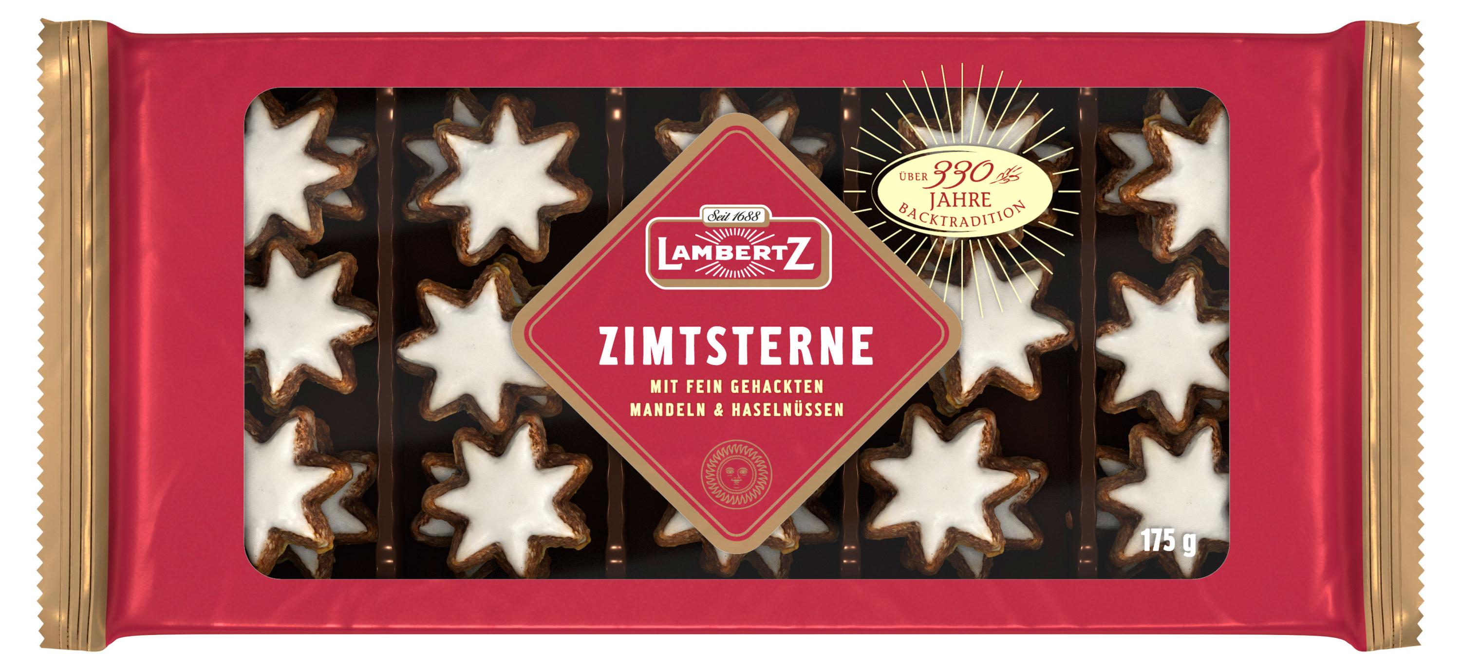 Пряники Lambertz Звездочки с корицей, 175 г