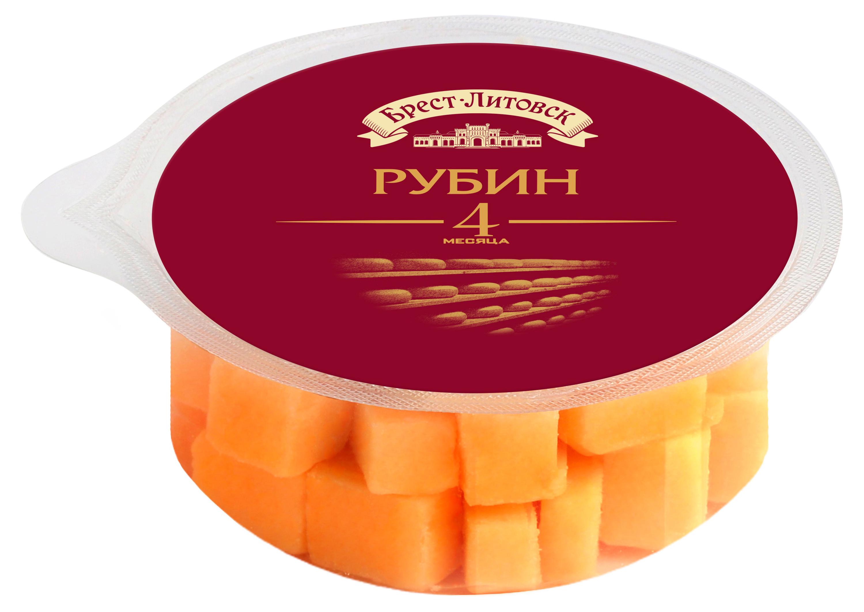 Сыр твердый Рубин «Брест-Литовск» 50% БЗМЖ Беларусь, 150 г