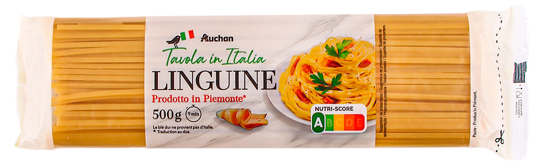 Макаронные изделия АШАН Красная птица лингвини Италия, 500 г