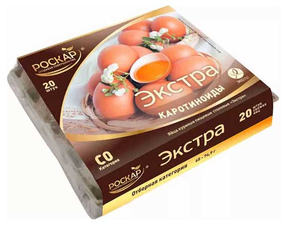 Яйца куриные «Роскар» Экстра С1, 25 шт