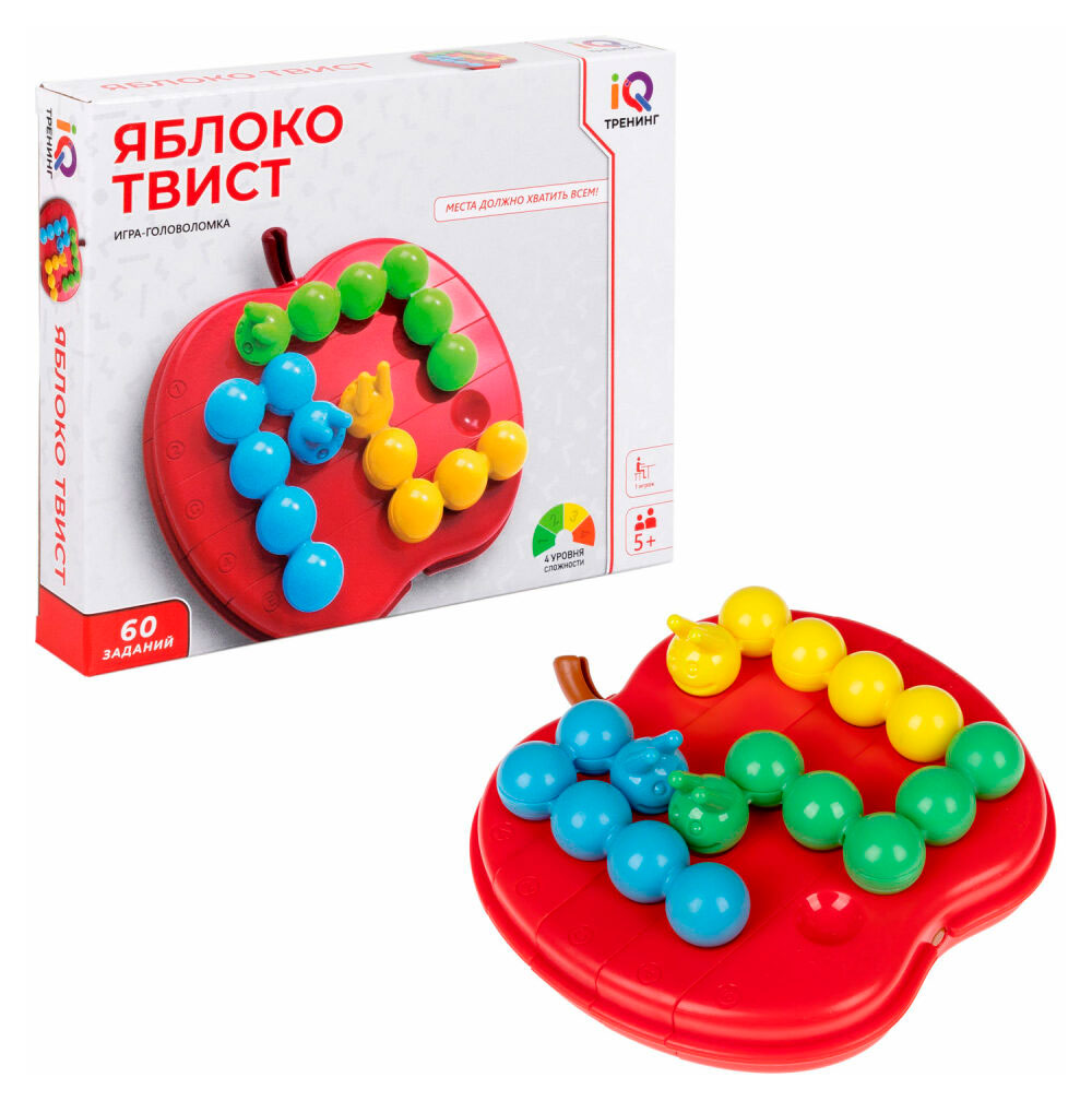 Игра-головоломка настольная 1TOY Яблоко твист