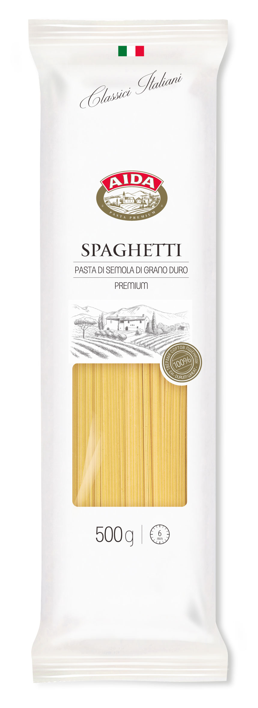 Макаронные изделия Aida Spaghetti спагетти, 500г