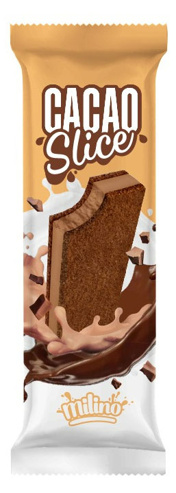 Пирожное бисквитное Milino Slice Cacao с какао и молочным кремом Австрия, 26 г