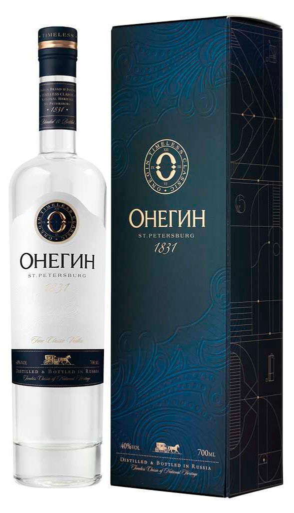 Водка «Онегин» в подарочной упаковке Россия, 0,7 л