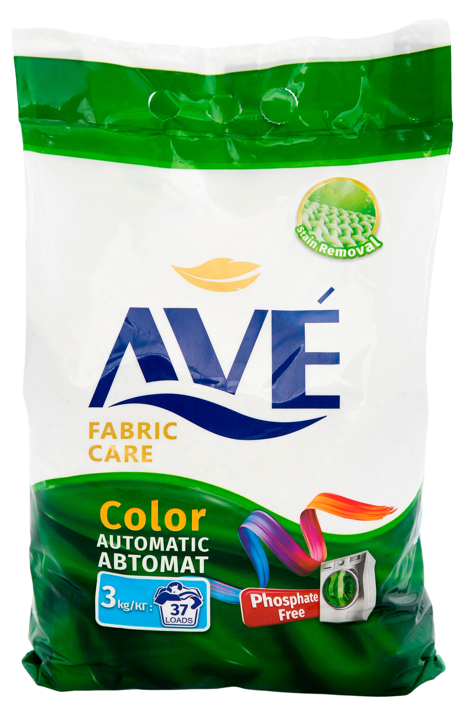 Стиральный порошок AVE для стирки цветных вещей Иран, 3 кг